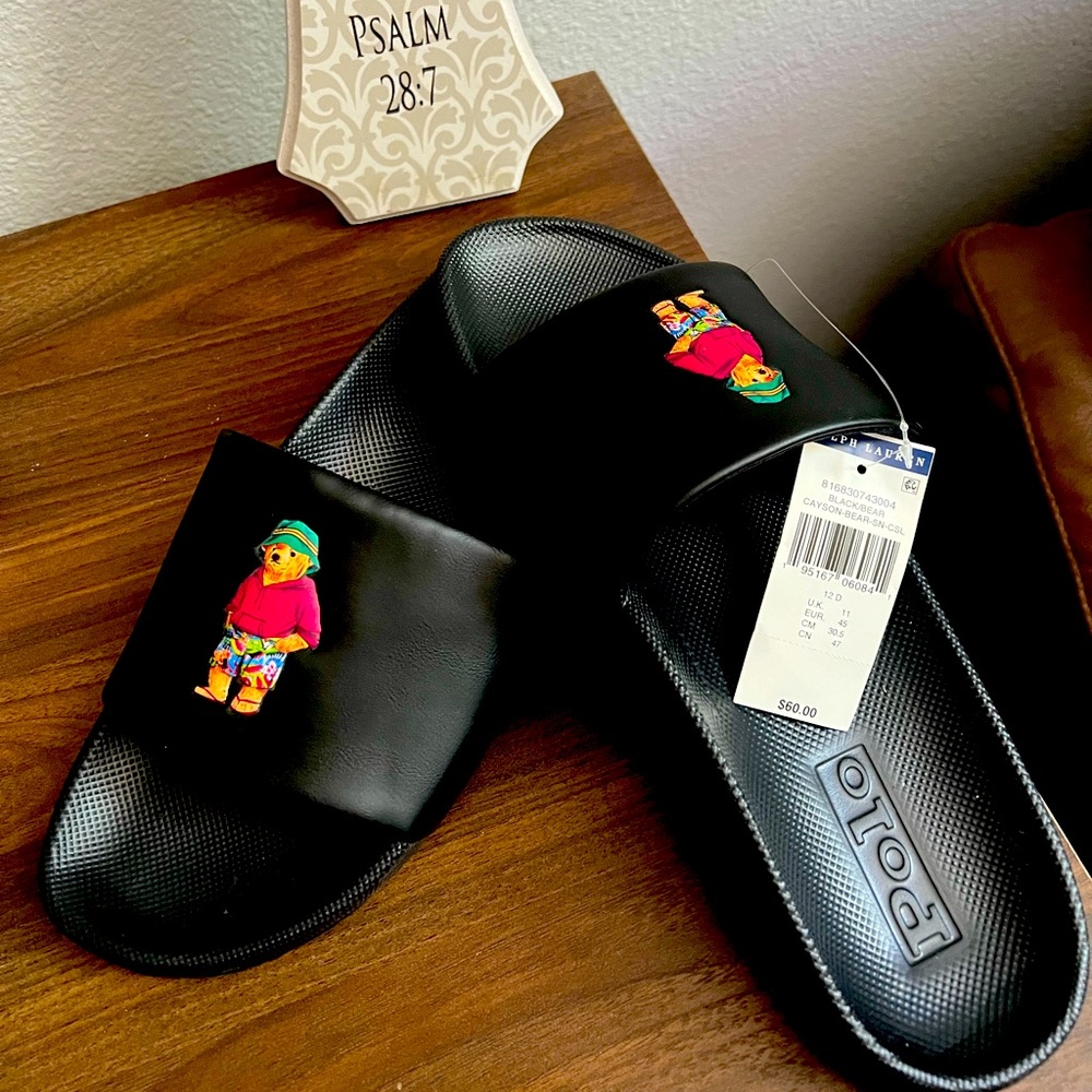 NWT Polo Bear Men Sandals